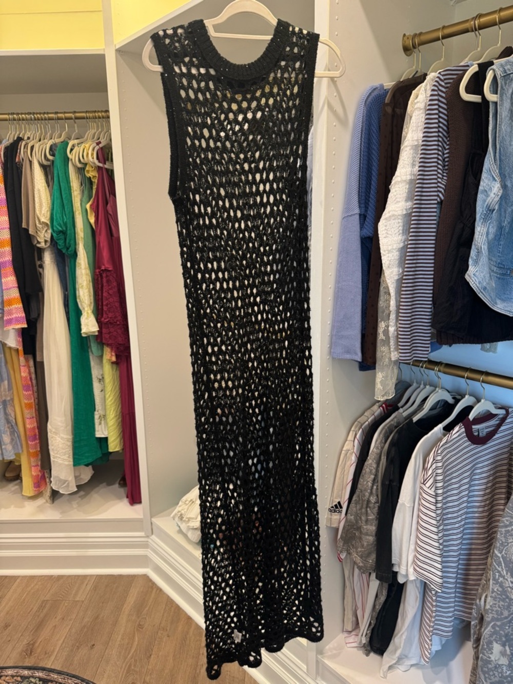 Revolve Black Crochet Maxi Dress Cover Up
